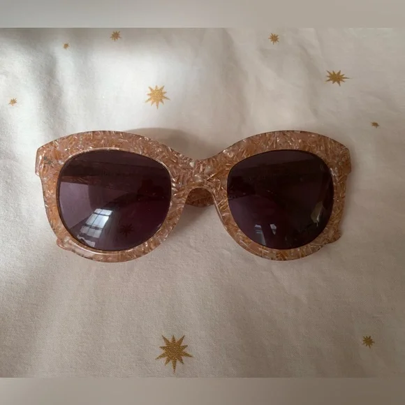 KREWE - Julia Cat-Eyed Sunglasses - Pink Marbled - Picture 11 of 11